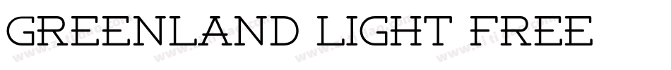Greenland Light FREE字体转换